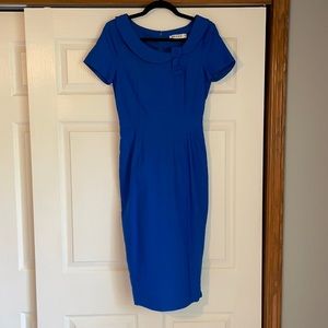 Vintage royal blue dress